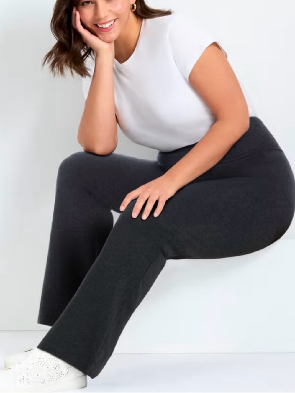 AVE Leisure Navy Blue Boot Leg Atheltic Pull On Leggings. NWT. Size 30/32 (4X)